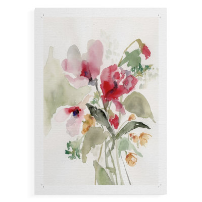Rose Madder Botanical II - Impression sur toile seulement - NON CADRE