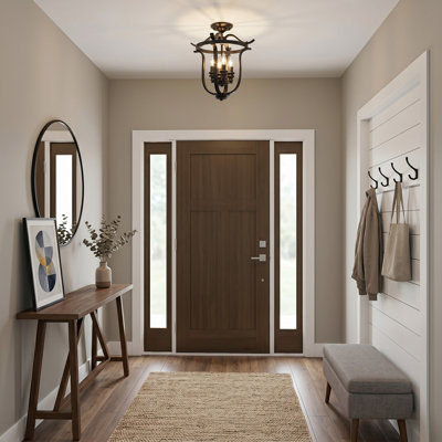 4-light Farmhouse Semi Flush Mount
