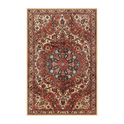 Tapis oriental orange