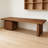 Walnut Rectangular Solid Wood With 3 Drawers Desks-632437708