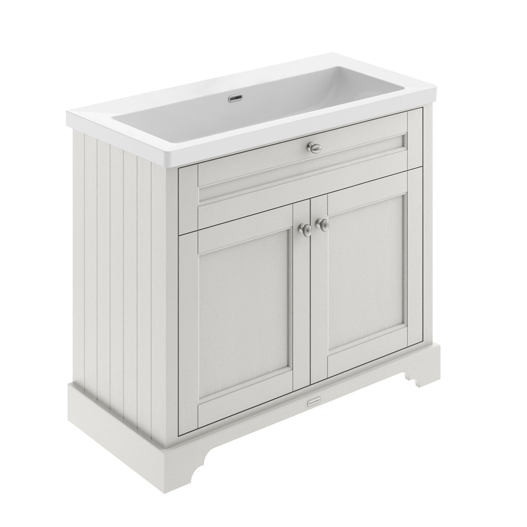 Old London 1000Mm 2-door Unit & Contemporary Fireclay Basin - Timeless Sand - Image 3