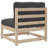 One Allium Way® 6 Piece Patio Sofa Set With Cushions Solid Wood Pine
