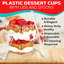Tasses à dessert en plastique 5 oz avec couvercles et cuillères Emporio Kitchen