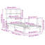 Bookcase Bed Without Mattress Solid Wood Pine-1260645471