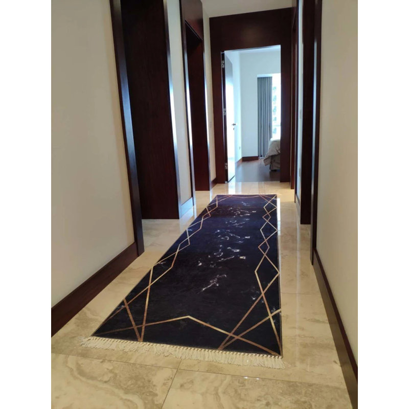 Tapis Masanao avec envers antidérapant, Tapis de couloir 2 pi 7 po x 10 pi 6 po