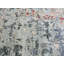 Tapis en laine ivoire/gris/bleu 9 pi 11 po x 14 pi 1 po one-of-kind à la main noué la Corette