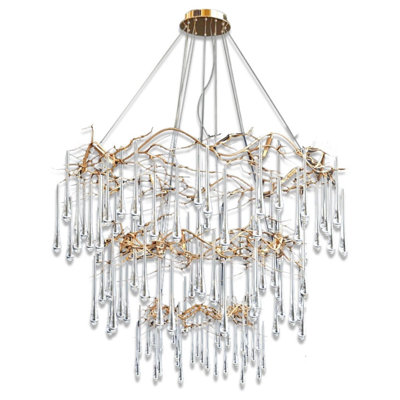 Lustre à vingt lumières en cristal AMAJC-9057