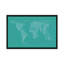 «Font World Map» par Michael Tompsett, impression sur toile tendue en vert-420086660-420086661-500265932
