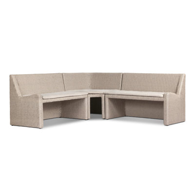 Amber Lewis x Four Hands Senna Outdoor Dining Banquette L Shape 83