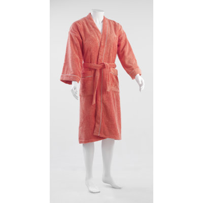 Terry Cloth Gender Neutral Mid-Calf Bathrobe with Pockets