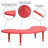 Half-Moon Plastic Adjustable Height Kids Activity Table-7165796