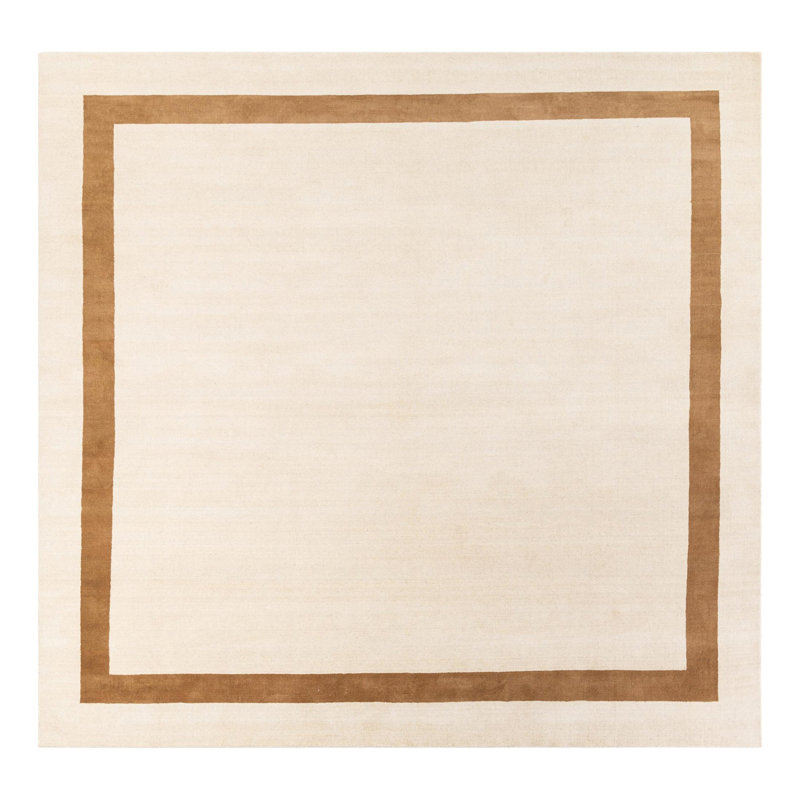 Tapis en laine naturel Jill Zarin Somerset, Carré 10 pi