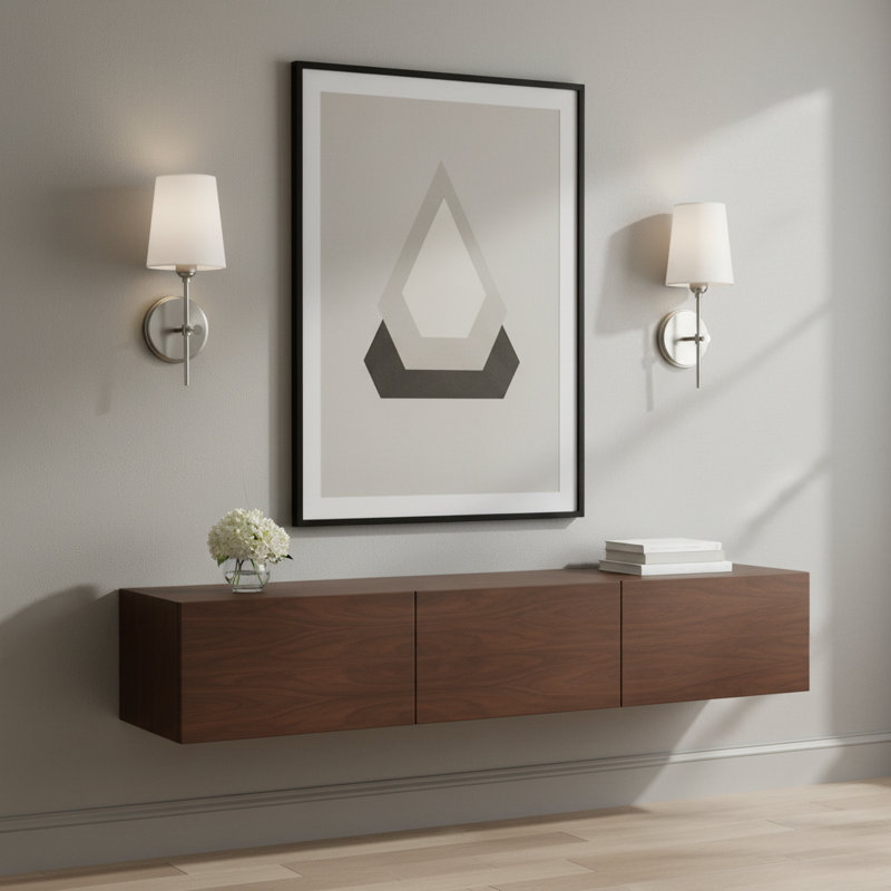 Baker 1 - Light Bath Sconce, Brushed Nickel, No