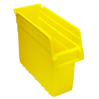 Economy Shelf Bin, nesting, (7) divider slots, rear hanglock, molded-in label holder, polypropylene