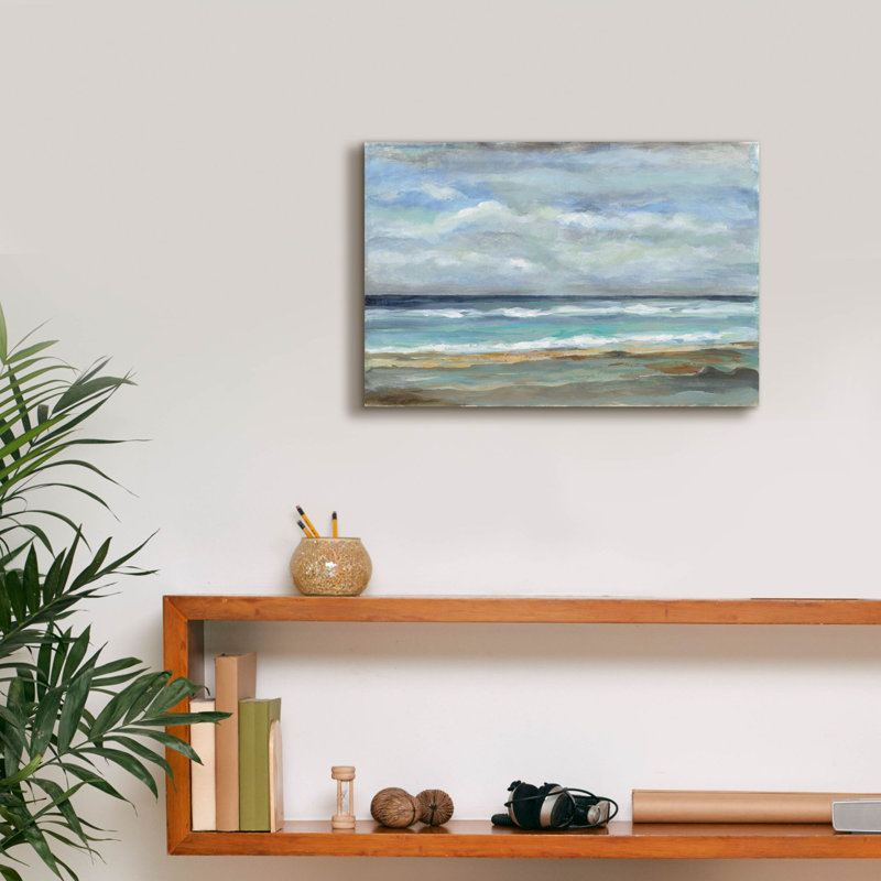«Seashore» par Silvia Vassileva, art mural sur toile, H 12 po x l 18 po