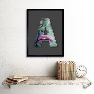 Letter A Womans Face NYC - Single Picture Frame Print