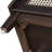 TREXM Boho Rattan Entryway Bench With Storage, Cushioned Shoe Bench With Double Doors, Wooden Shoe Organizer Bench For Entryway And Hallway (Espresso+Beige )-530065696