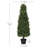 Artificial Topiary Boxwood Tree, Faux Shrub in Black Plastic Pot-585521580-585166397