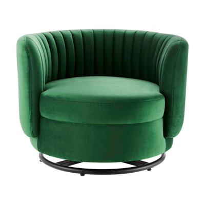 Velvet Swivel Armchair