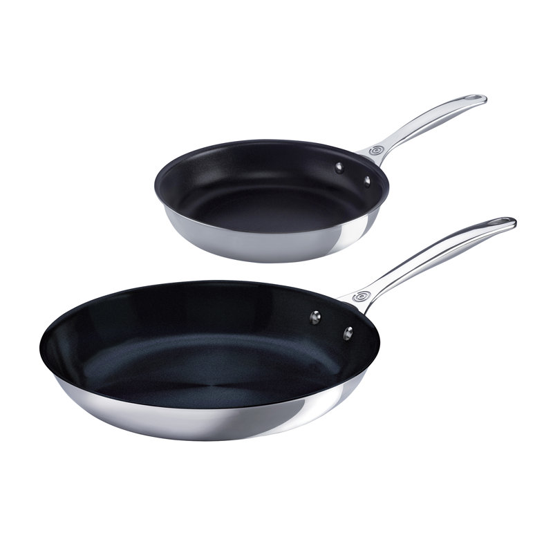 Le Creuset Signature Stainless Steel 2 piece Frying Pan Set