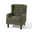 Fauteuil d'appoint à oreilles capitonné avec accoudoirs roulés et coussin épais rembourré Duward-1919581073