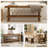 Danard 43.3''W Wood Bench with Storage Shelf Mortise and Tenon Design-743343238