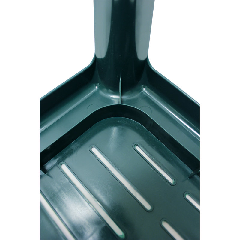 Table d'appoint pliante en plastique vert Hunter, Vert Chasseur, 17" H x 16" L x 17" D
