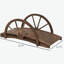 Passerelle de jardin en bois Outsunny