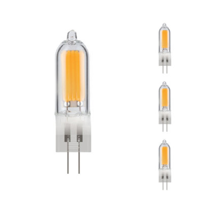 Ampoule T5 1,8 W à intensité variable avec finition en verre transparent et base (G4)