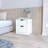 White Two-Drawer Nightstand