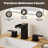 Widespread Bathroom Faucet 3 Hole, 2-Handle Bathroom Sink Faucet with Drain Assembly-120542221