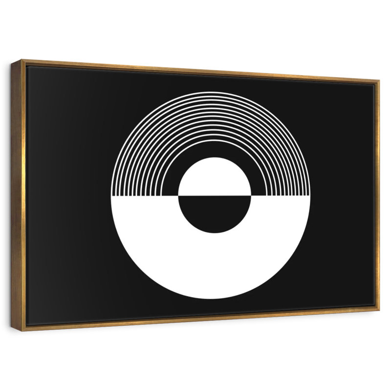 Vinyl Grieco, Floating Frame Gold, 31" X 21"