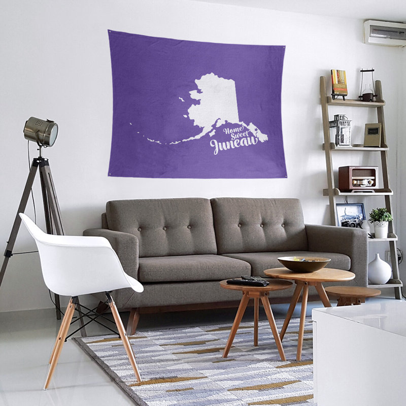 Tapisserie murale alaska juneau, H 27,5 po x l 37,5 po, Mauve