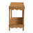 Bystrik Bohemian Light Honey Scalloped Rattan Console Table