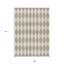 Tapis intérieur lavable à motif géométrique 9 pi x 12 pi ivoire