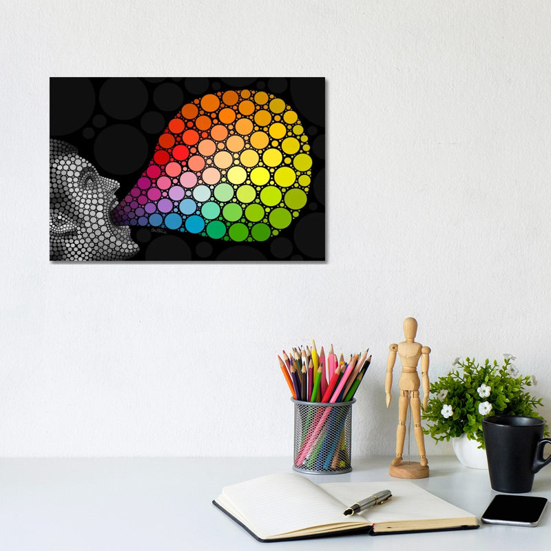Give Me Colors by Ben Heine - Print on Canvas, 20.32 cm H x 30.48 cm W, Wrapped Canvas