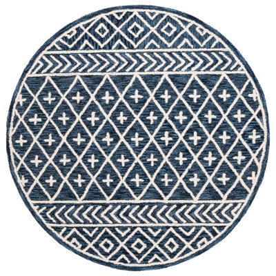 Anbal Hand Tufted Wool And Cotton With Latex Southwestern Rug