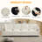 Modern Modular Sofa, 4-Seater Chenille Sectional-840737408