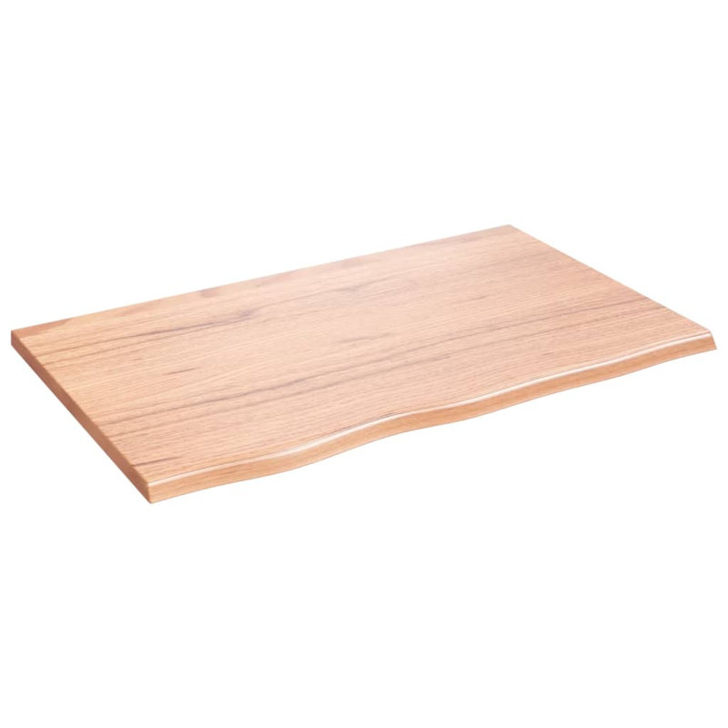 Abriyah 80cm Solid Wood Bathroom Vanity Top, Light Brown
