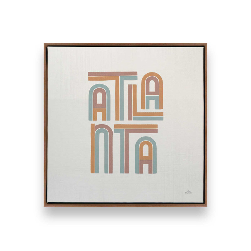 «Atlanta» par Laura Marshall, reproduction d'art sur toile, Brun, Impression encadrée sans passe-partout, H 36 po x l 36 po