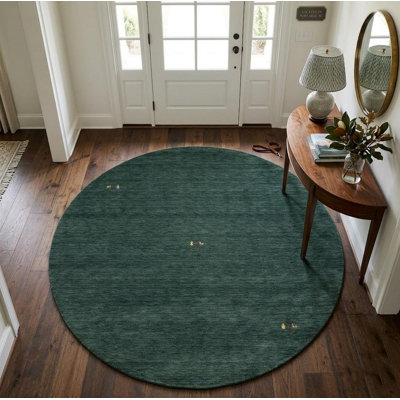 Dark Green Tribal Gabbeh Modern Area Rug