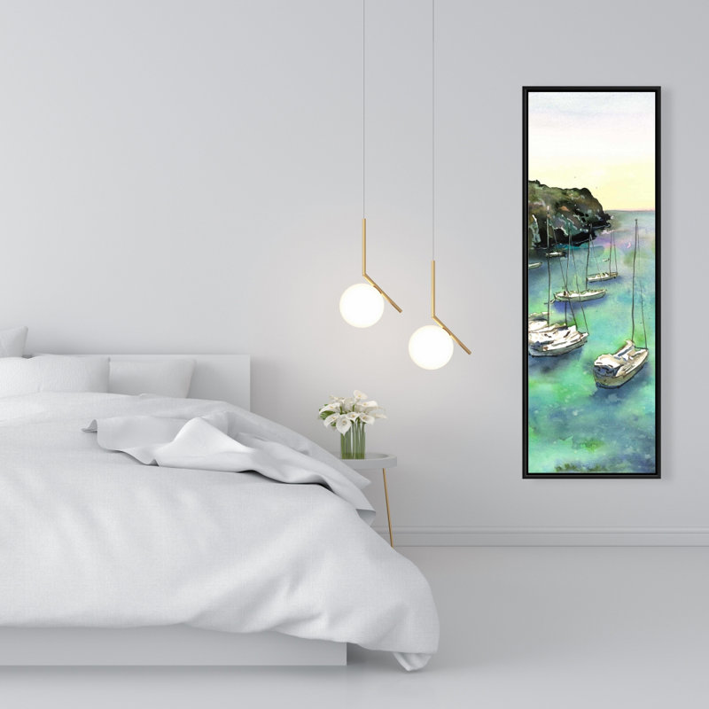 "Bateaux à cala Macarella" sur toile