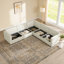 Canapé modulaire convertible en L avec rangement-128767099