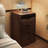 3 In 1 Walnut Vanity With Mirror And Efficient Storage System Desk Flip Top Organized Drawer