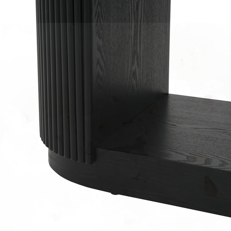 Modern Entryway Console Table, Black