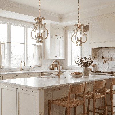 Lombard 3-Light Pendant in Noble Brass