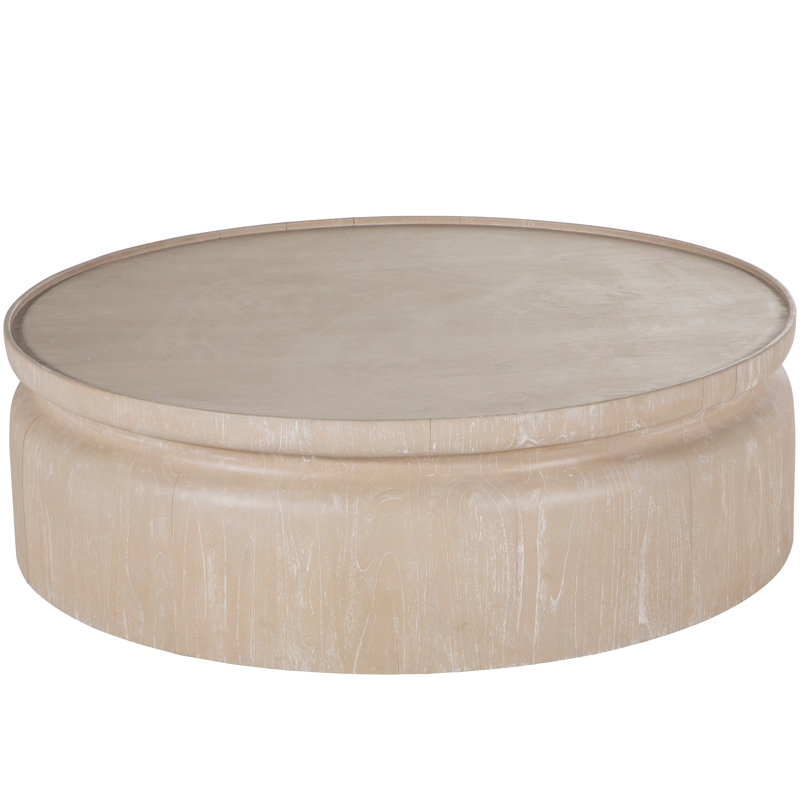 Marta Solid Wood Drum Coffee Table