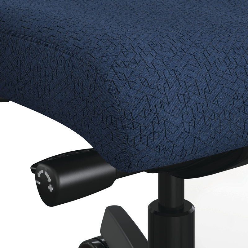 Ignition 2.0 Upholstered Ergonomic Office Chair, Black, Fabric