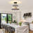 Ivanas 3 - Light Modern Glass Drum Semi Flush Mount Ceiling Light Fixture for Dinning Room Living Room Bedroom Hallway Entryway Kitchen-1492346373