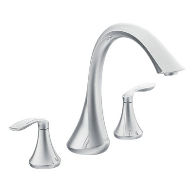 Garniture de robinet de baignoire romaine à deux poignées Eva